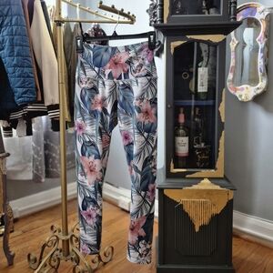 Evolution and Creation Tropical Floral Leggings Yoga Pants Small
